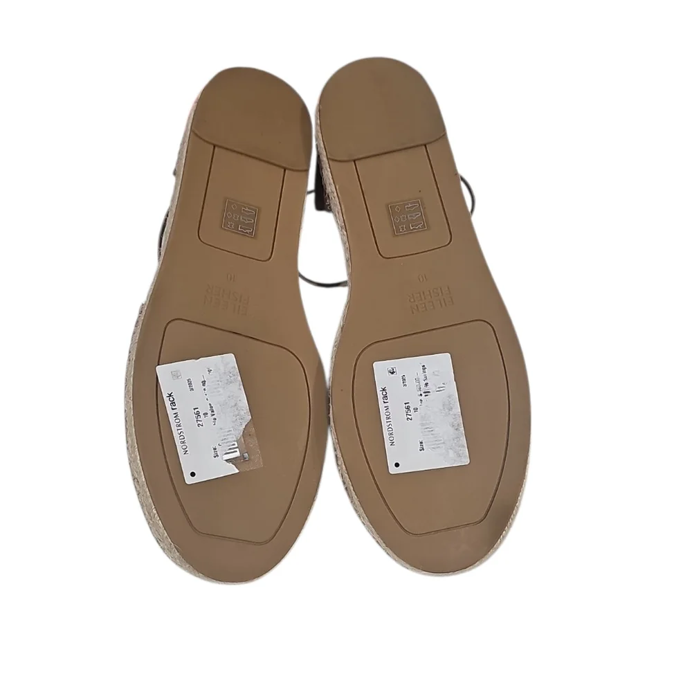 Eileen Fisher Lace Espadrille (Women) Platinum Sz 10 NWT
